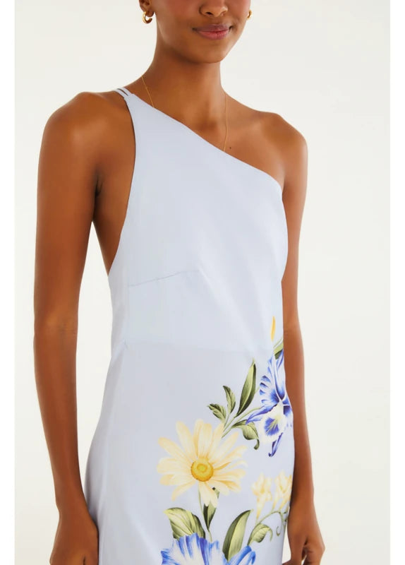 Vestido Cropped Estampado Orquidário