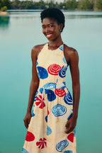 Macacão Pantalona Estampado Guarda Sol