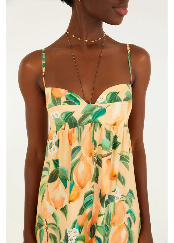 Macacão Estampado Pera Chic