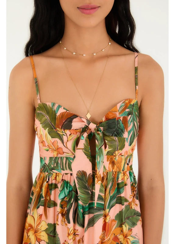 Vestido Marias Estampado Canto Dos Pássaros