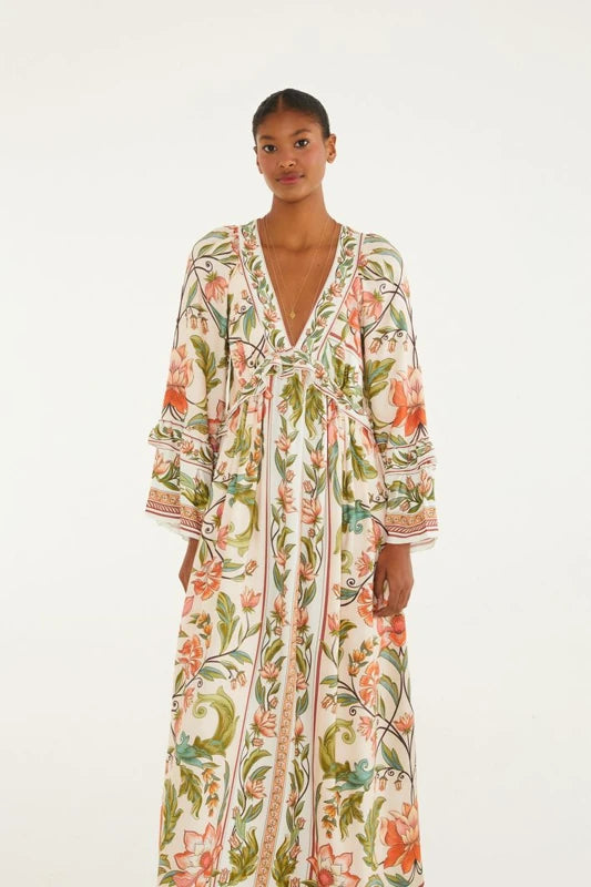 Vestido Longo Estampado Natalia