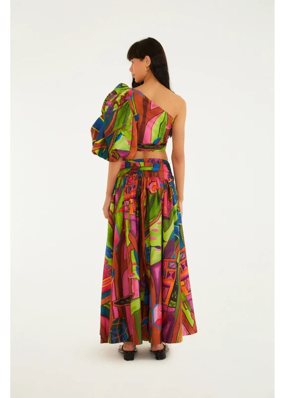 Saia Estampada Tropical Sound System