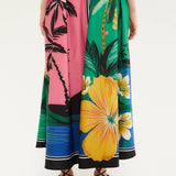 Saia Estampada Oásis Lenço