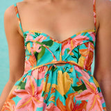 Vestido Curto Estampado Amor De Flor