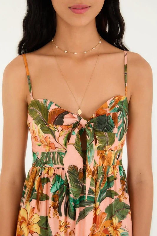 Vestido Marias Estampado Canto Dos Pássaros