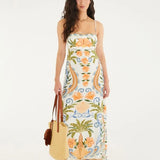 Vestido Longo Estampado Tina