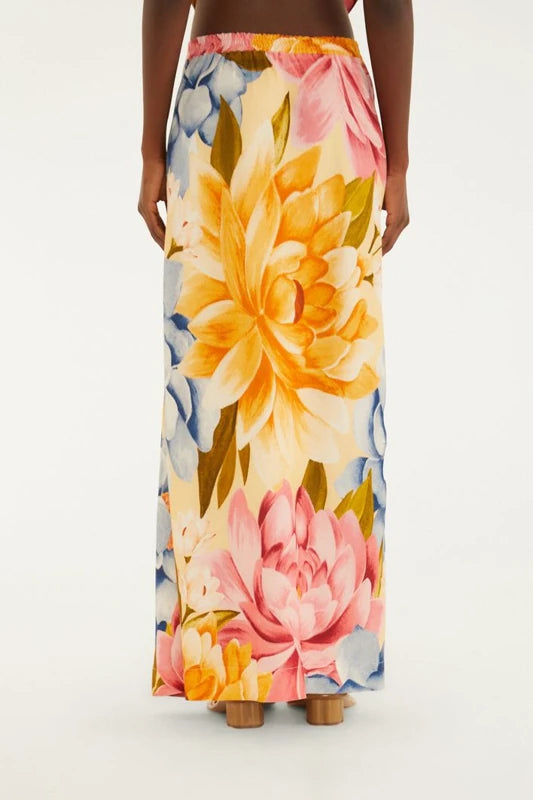 Saia Estampada Floral Rebeca
