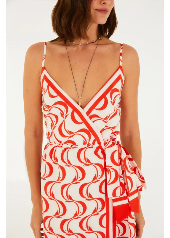 Vestido Estampado Peixe Copa