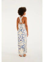 Vestido Cropped Estampado Azulejaria