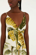 Macacão Pantalona Estampado Trancoso