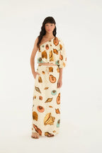 Saia Estampada Souvenir Mar