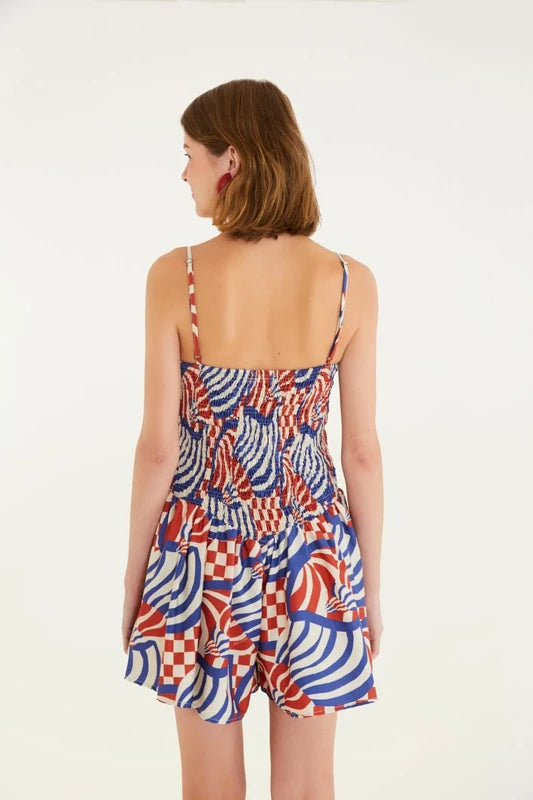 Macaquinho Estampado Concha Gráfica