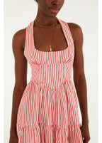 Vestido Curto Listra Palmas