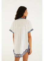 Macaquinho Richelieu Estampado Noite De Pássaro