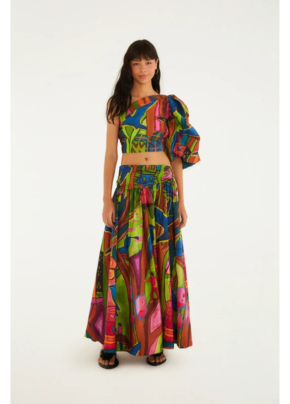 Saia Estampada Tropical Sound System