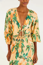 Vestido Longo Estampado Pera Chic