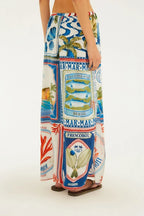 Saia Estampada  Selo Praiano