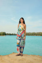 Saia Estampada  Selo Praiano