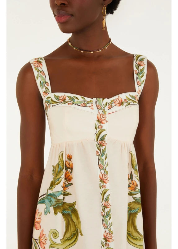 Vestido Cropped Estampado Natalia