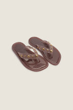 Sandália Flip Flop Jelly Tachas
