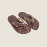 Sandália Flip Flop Jelly Tachas