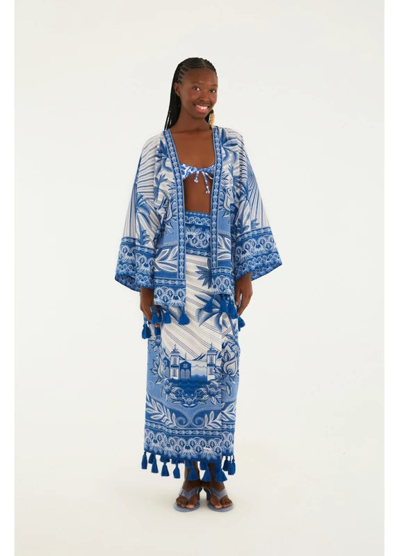 Saia Estampada Afeto Tropical