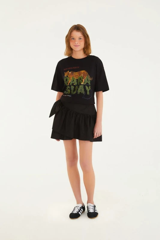 Saia Cintura Baixa Transpasse