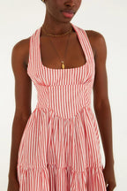 Vestido Curto Listra Palmas