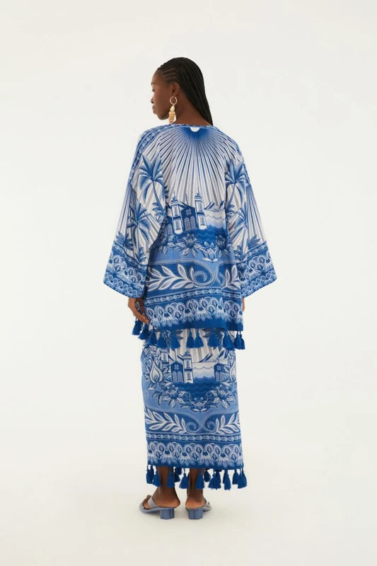 Saia Estampada Afeto Tropical