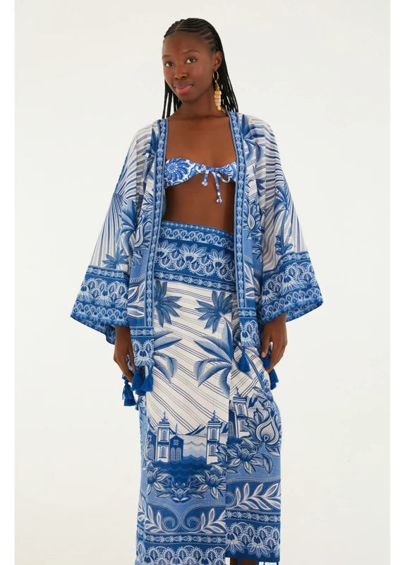 Saia Estampada Afeto Tropical