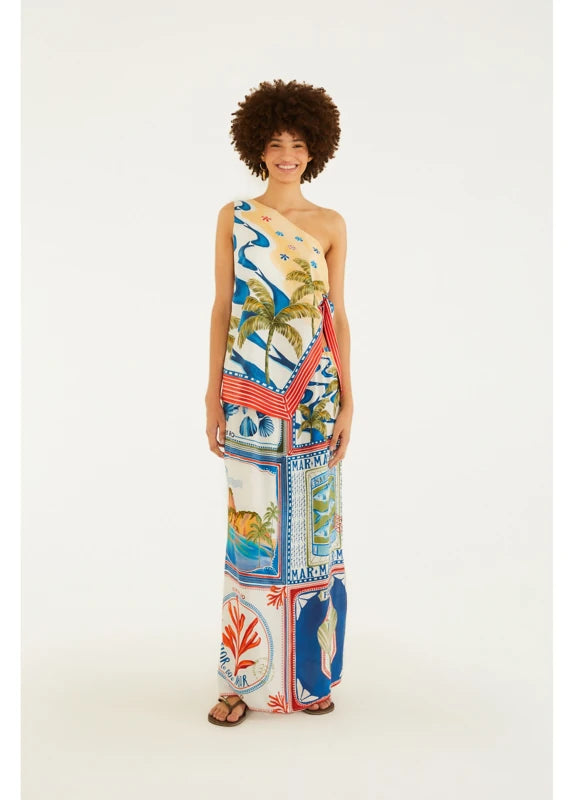 Saia Estampada  Selo Praiano