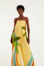 Macacão Pantalona Estampado Paisagem Carioca