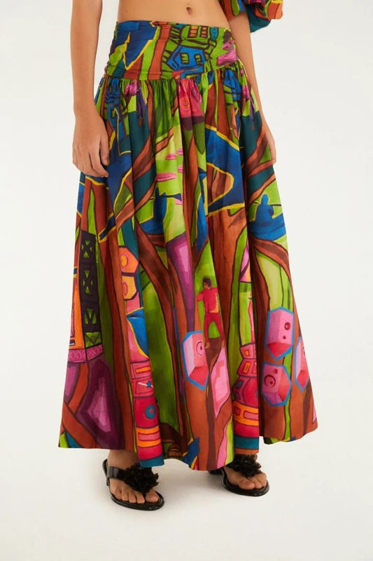 Saia Estampada Tropical Sound System