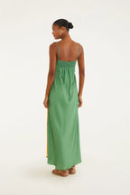 Vestido Longo Reto Estampado Thalia