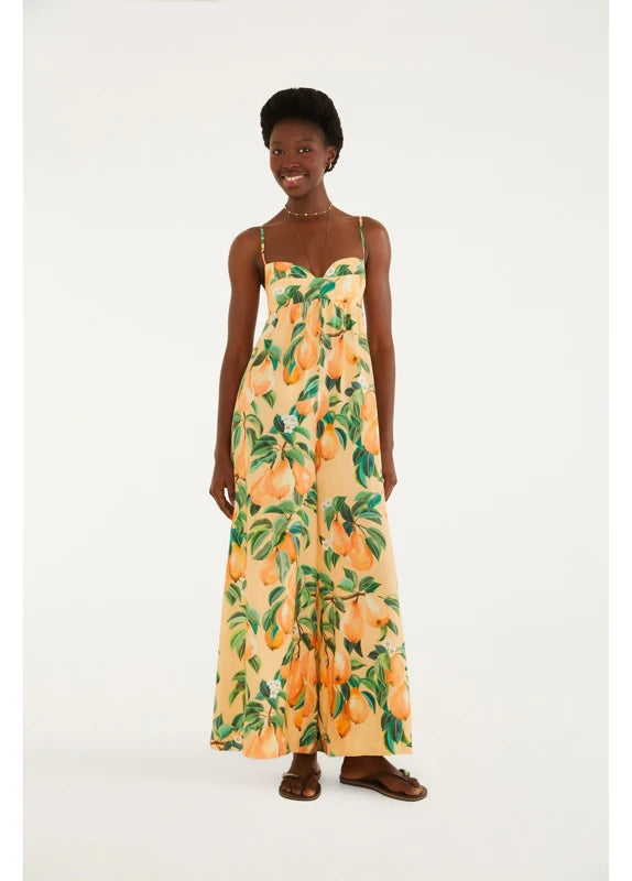 Macacão Estampado Pera Chic