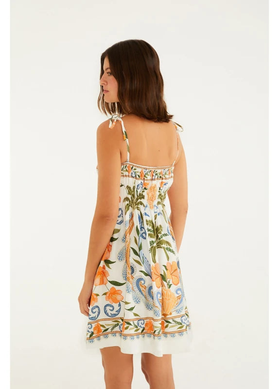 Vestido Curto Estampado Tina