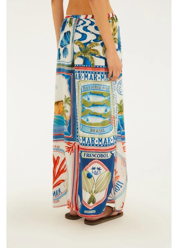 Saia Estampada  Selo Praiano