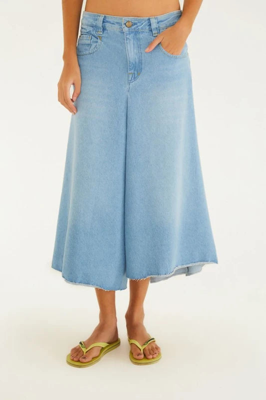 Saia Jeans Cropped