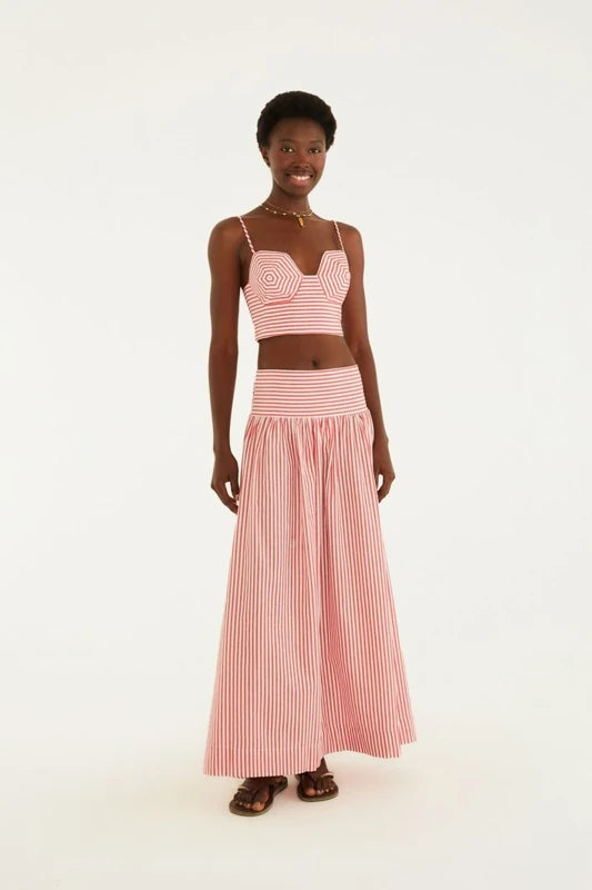 Saia Cropped Listra Palmas