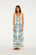 Vestido Longo Alcinha Estampado Laura