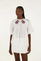 Saia Flores Balonê Linda