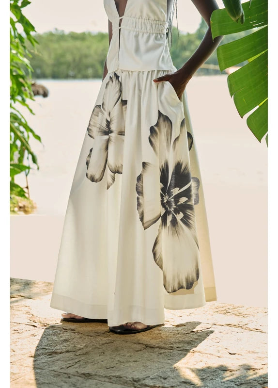 Saia Evasê Estampada Maya