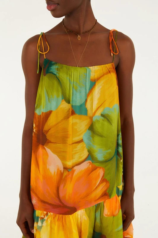 Vestido Longo Estampado Thalia