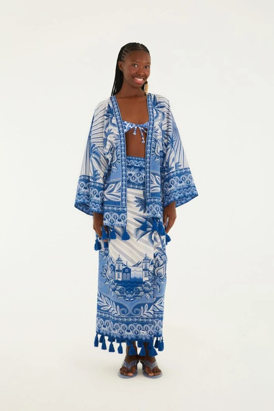 Saia Estampada Afeto Tropical