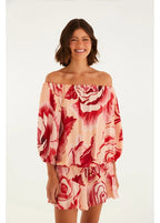 Macaquinho Estampado Rosas Pintadas