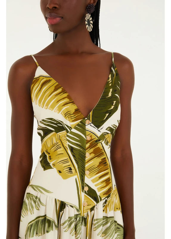 Macacão Pantalona Estampado Trancoso