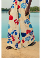 Macacão Pantalona Estampado Guarda Sol