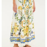 Saia Estampada Floral Emília