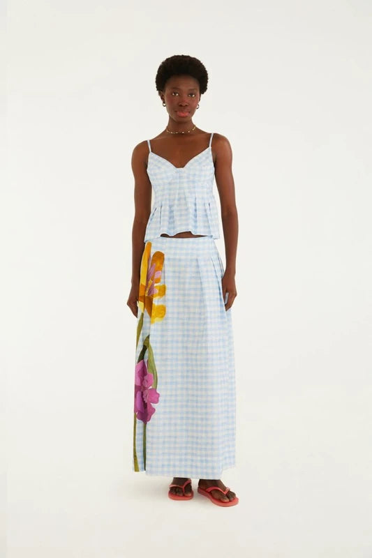 Saia Estampada Floralice