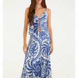 Saia Cropped Estampada Delicadeza De Banana